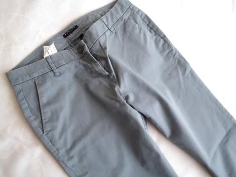 7/8 chino sivo zelené 40, sisley,m
