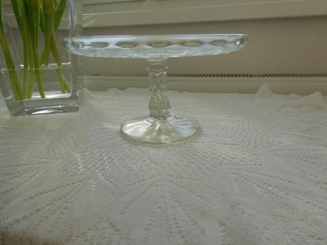 Podnos lisované sklo top top stav, krásny, 