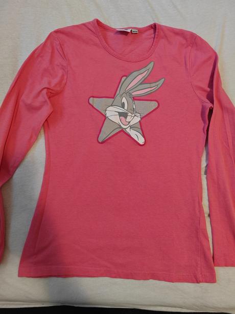 Tricko s dlhym rukavom so zajkom, 164