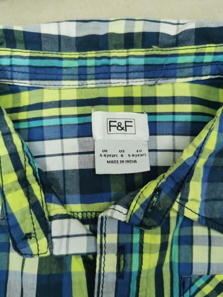 F&f zelená košeľa, f&f,116