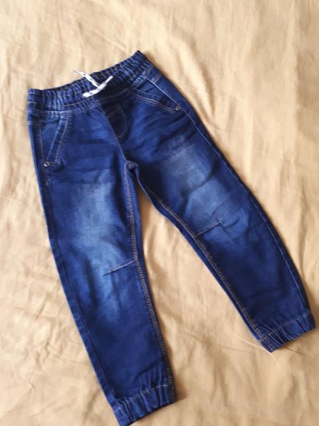 Riflové jogger nohavice, pepco,104