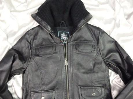 Kvalitná kožená bunda, 38
