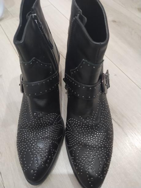 Damske nizke cizmicky kovbojky 38, zara,38