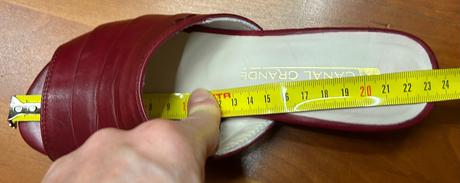 Bordové kožené šľapky, 36