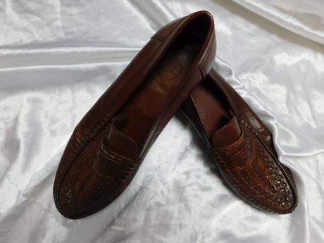 Luxusne panske kozene velmi pekne topanky/mokasine, 46