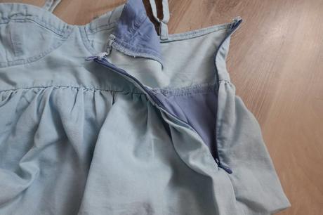 Mäkký riflový top h&m, h&m,m