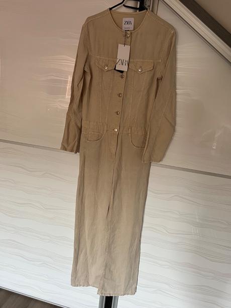 Zara riflove overaly sivý / béžový, zara,m