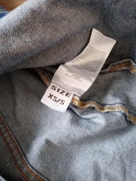 Oversized predĺžená riflová bunda, s