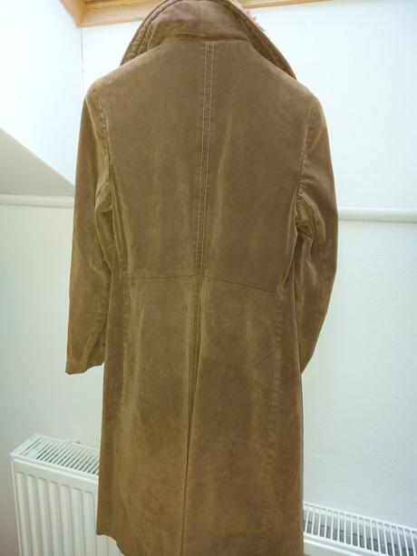 Zelený štýlový kabat na prechodne obdobie, s