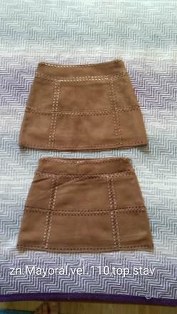 Dievčenské semišové sukne zn.mayoral veľ.110, mayoral,110
