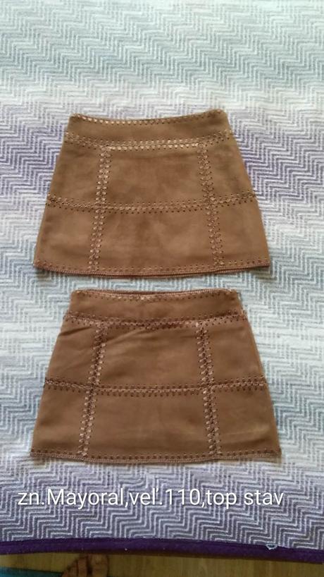 Dievčenské semišové sukne zn.mayoral veľ.110, mayoral,110