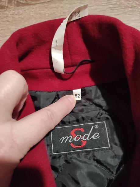 Krásny vlnený kabát golier pravá líška, 52