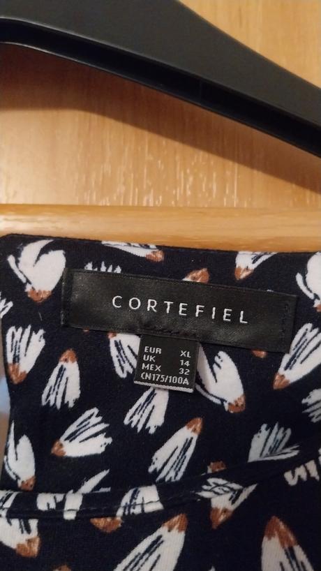 Cierne vzorovane saty cortefiel xl, xl
