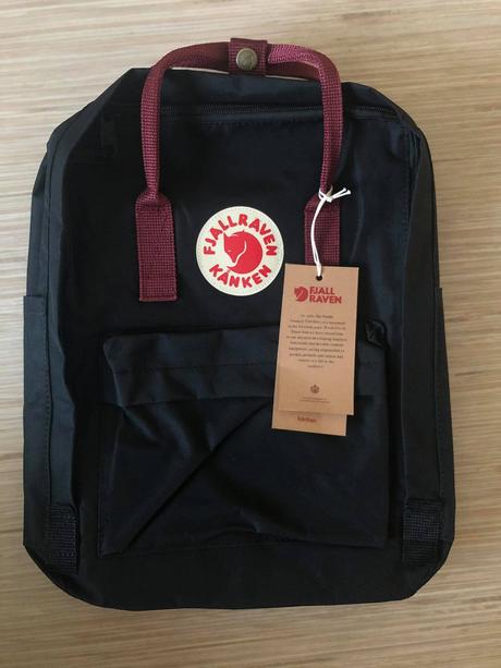 Nový batoh fjällräven kanken čierno-červený, fjällräven