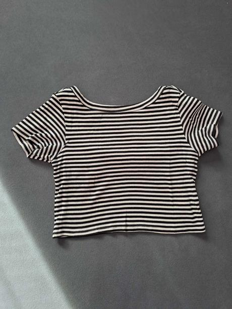 Dievčenské tričko crop, new yorker,m