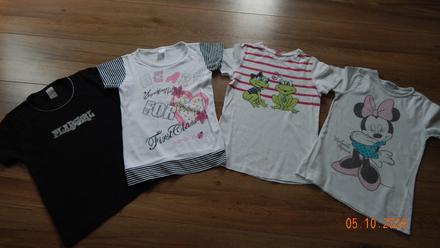 Mix 3ks bavlnene tricko kratky rukav, 128