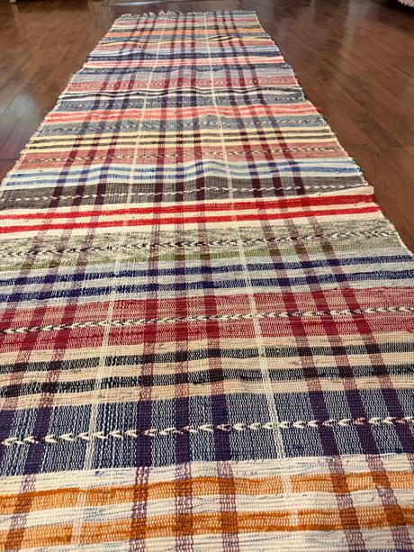 Ručne tkaný koberec behúň 270 a 75 cm,