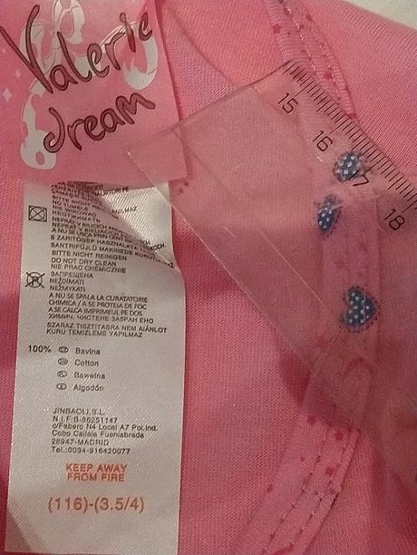 Ružová nočná košeľa bat cat, valerie dream, 116 cm, 116