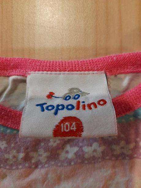 Tričko s volánikovými rukávmi, topolino,104