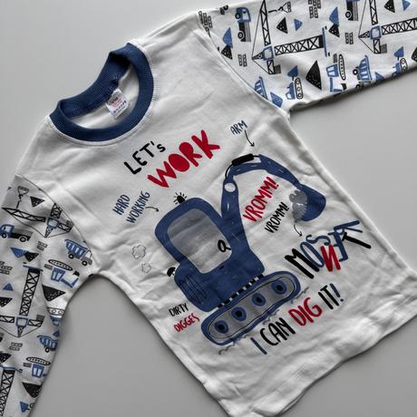 Chlapčenské pyžamo excavator, 92 / 98