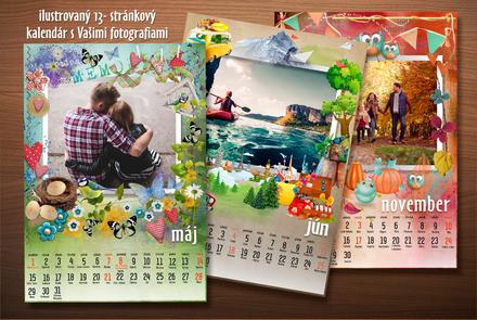 Ilustrovaný kalendár rôzne formáty, 
