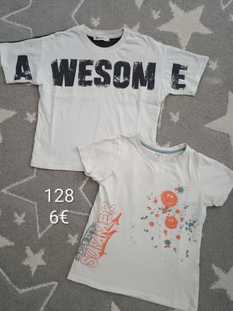 Tričká s krátkym rukávom, 128