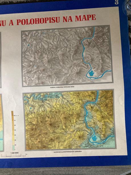 Znázornenie terénu a polohopisu na mape (1983),