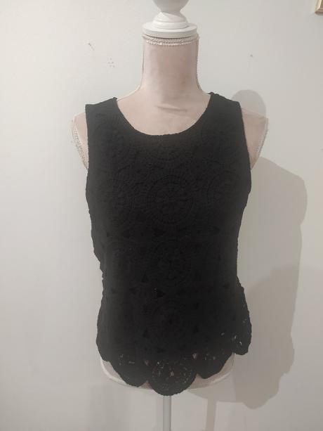 Bavlnený ažurovy top, reserved,m