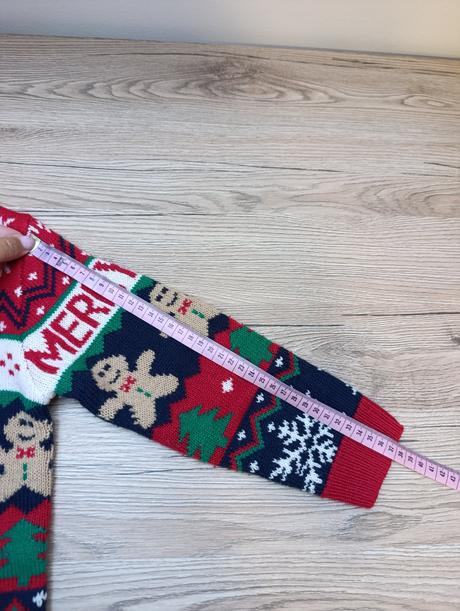 Chlapčenský vianočný červený sveter, sinsay,116