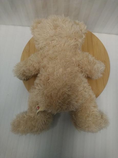 Plyšový hnedý medveď s mašlou, smyki, 32 cm, 