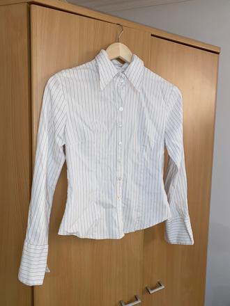 Krásna pásikavá elastická košeľa / blúzka, s