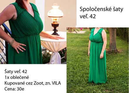 Spoločenské kvalitné  šaty zn.vila, 42