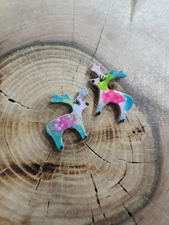 Náušnice jelenček,