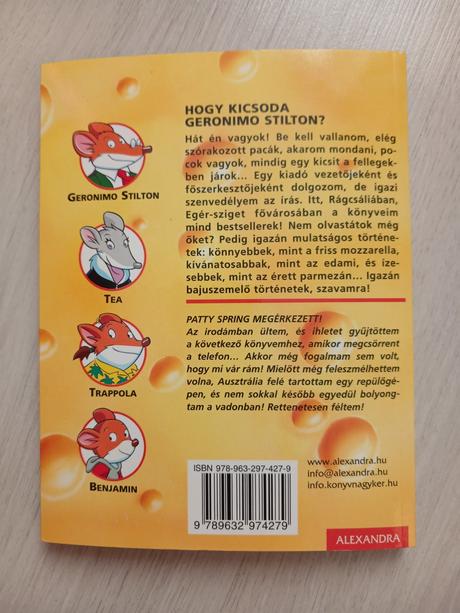 Geronimo stilton patty spring megérkezett, 