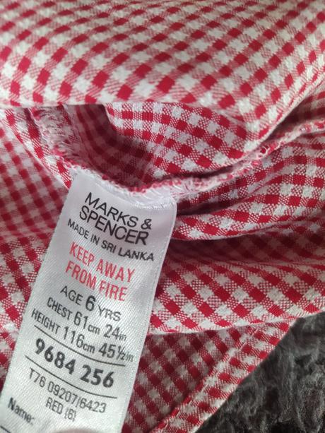 Kárované šaty, marks & spencer,116