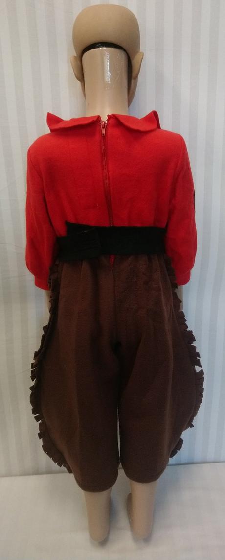 4 dielny kostým kovbojka, italia, 92-104 cm,