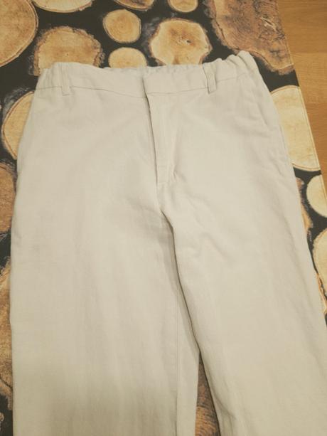 Elegantné nohavice ľanové 164, h&m,164
