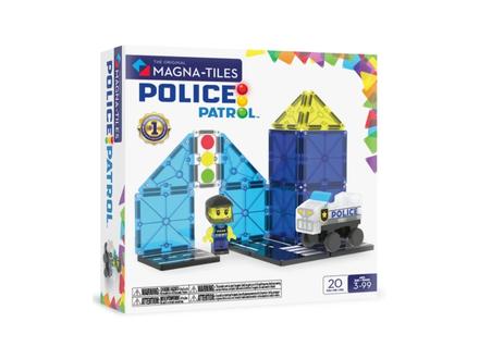 Magna-tiles police patrol,