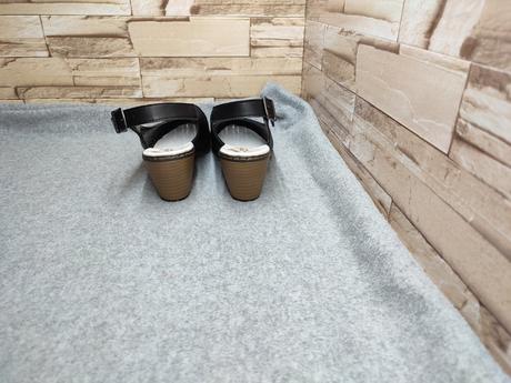 Rieker 36 - dámske kožené dierkované čierne topánk, rieker,36