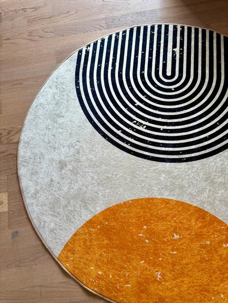 Okrúhly koberec, priemer 100 cm, 