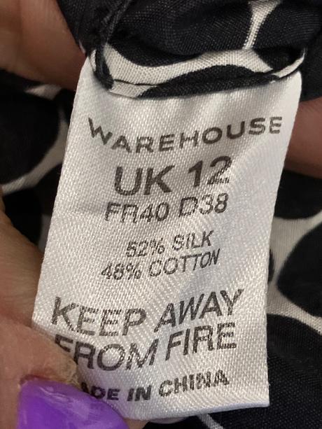 Dámska bodkovaná blúzka, warehouse,l