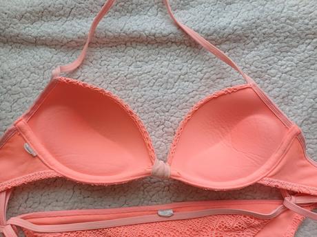 Oranžové dvojdielne plavky bikiny, m