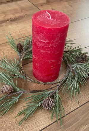 Sviečky candy zight ( hand made ) - červené, 