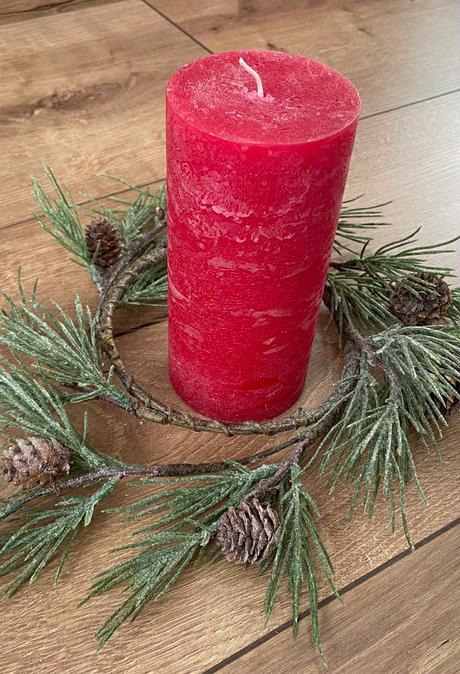 Sviečky candy zight ( hand made ) - červené, 