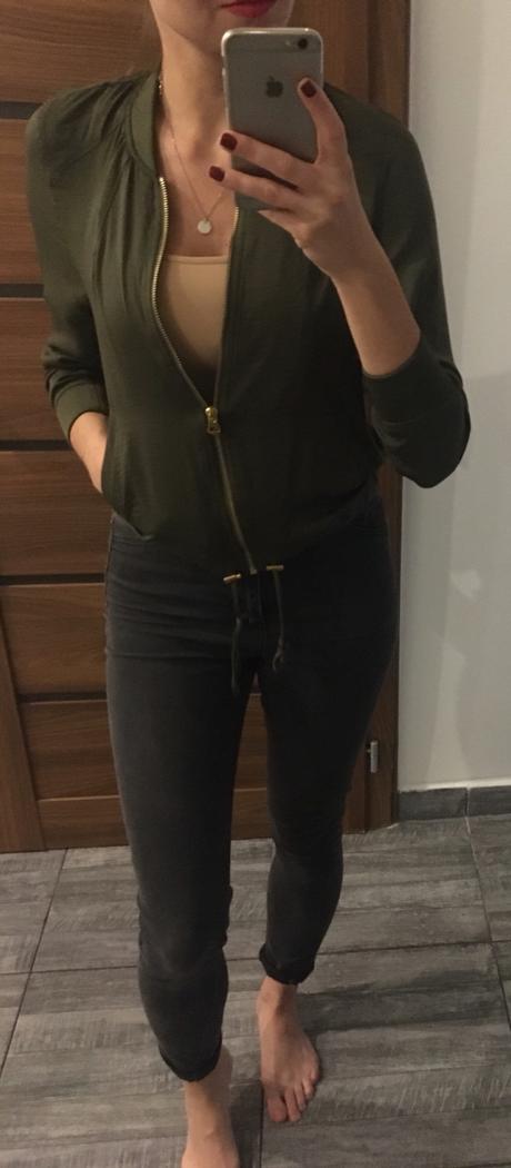 Tenká bomber bunda, h&m,xs