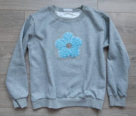 Seda mikina s kvetom, m