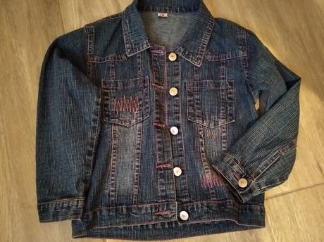 Dievčenská riflova bunda veľkosť 128, 128