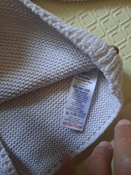 Krásny svetrík next 62-68cm, next,62