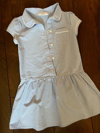 Modré šaty next 104, next,104