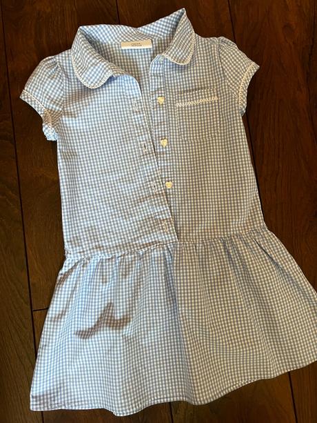 Modré šaty next 104, next,104